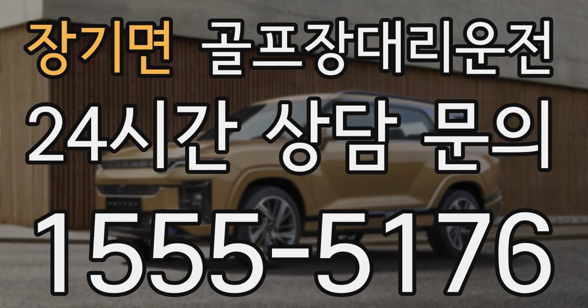 골프장대리운전 서비스