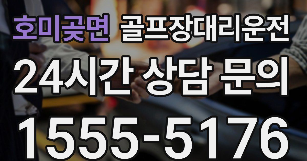 골프장대리운전 서비스