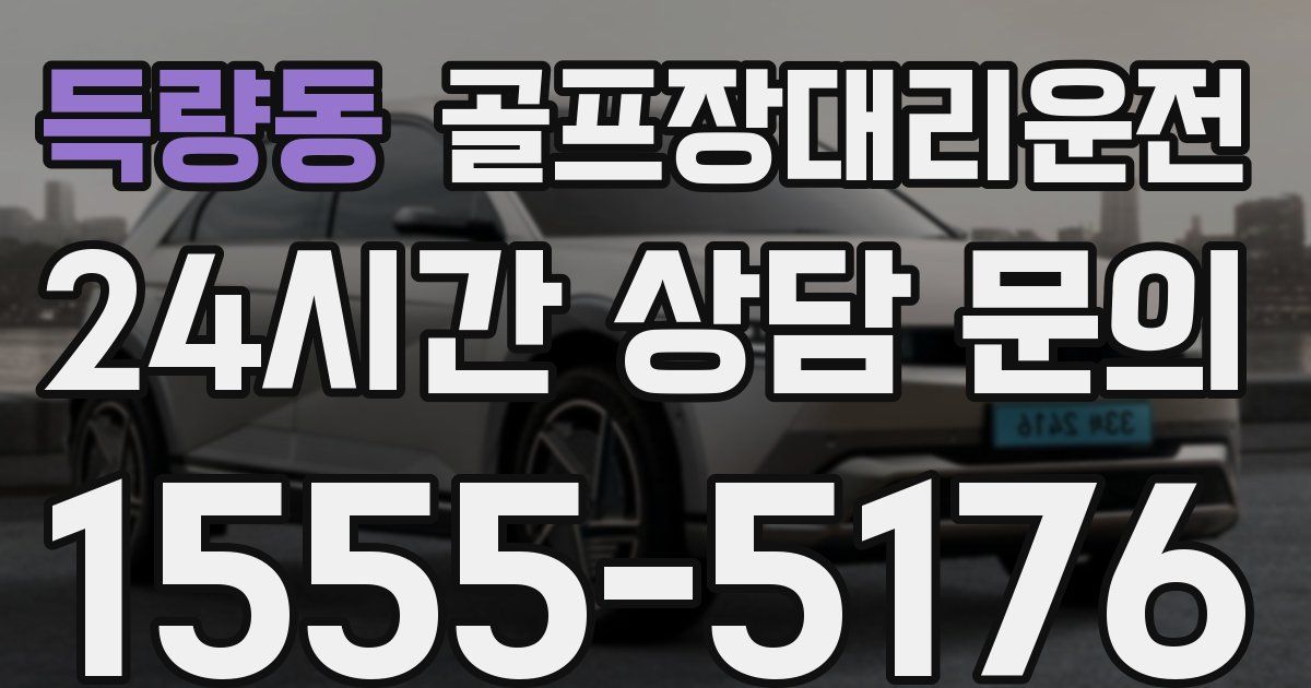 골프장대리운전 서비스