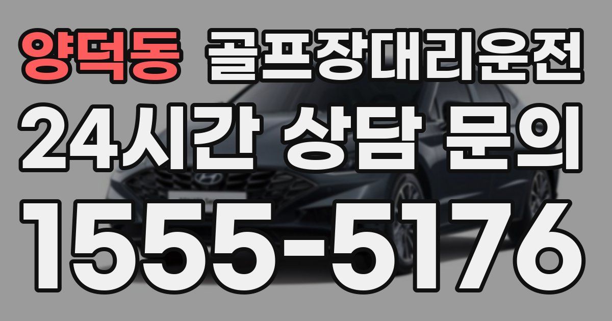 골프장대리운전 서비스