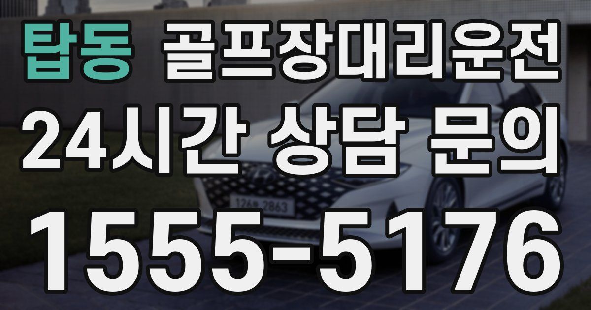 골프장대리운전 서비스