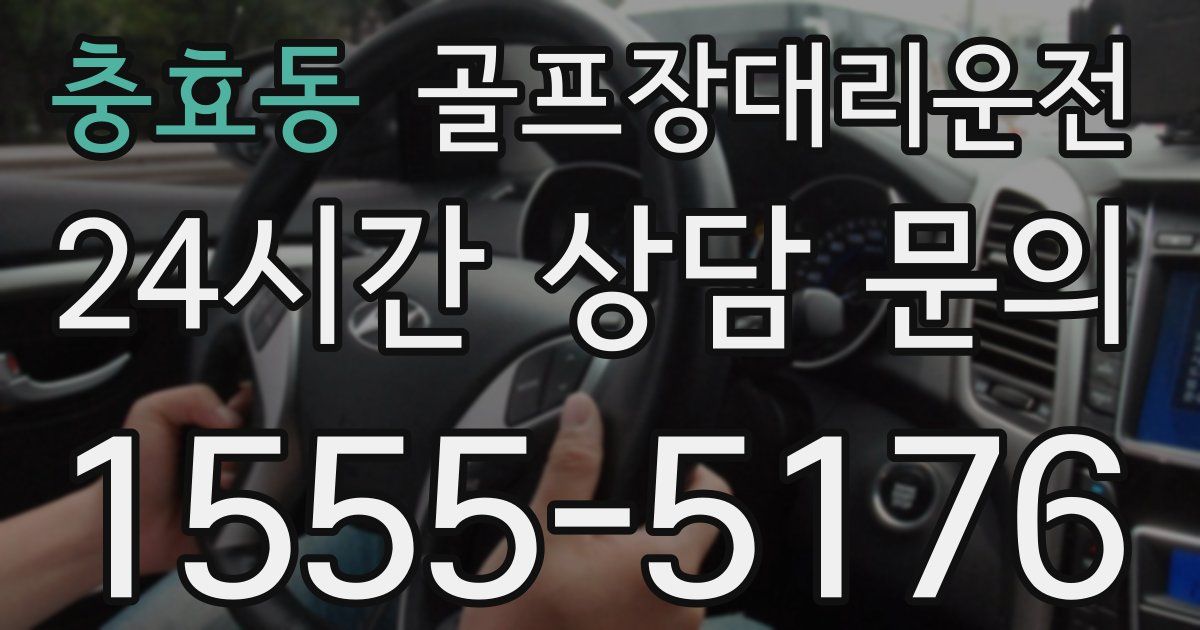 골프장대리운전 서비스