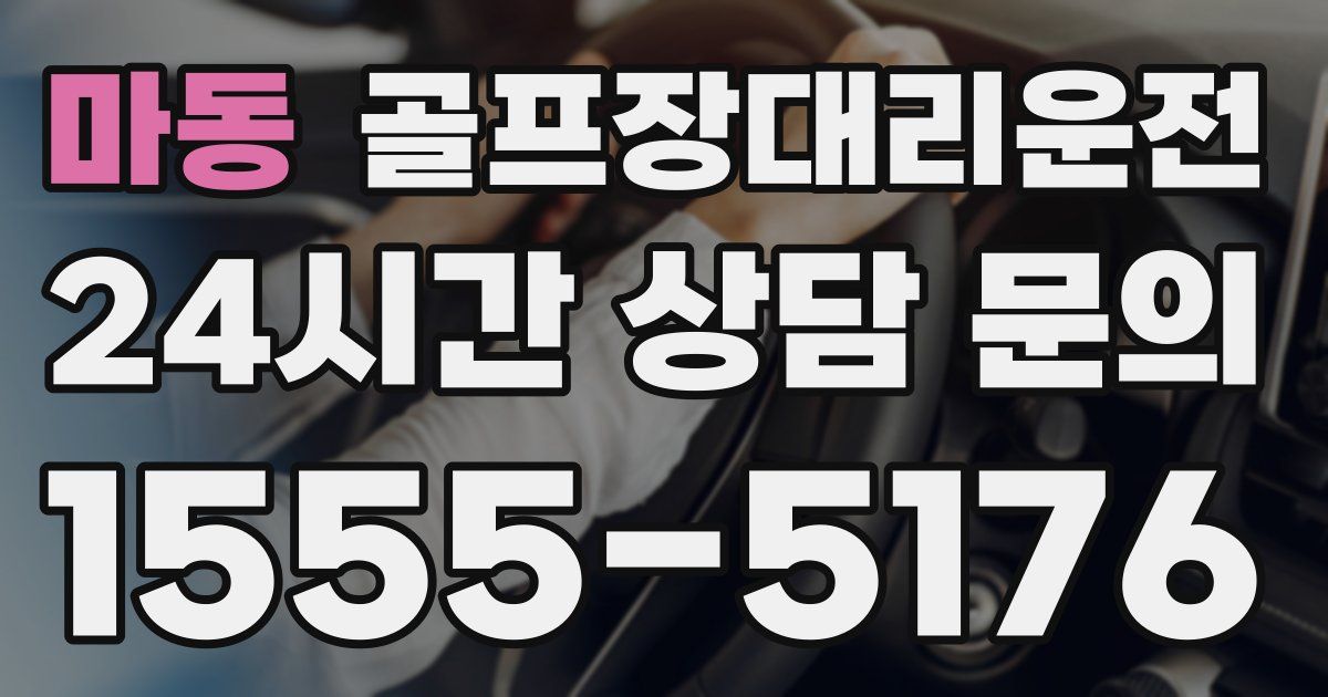 골프장대리운전 서비스