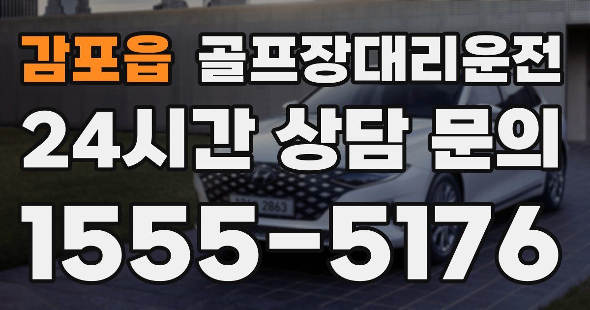 골프장대리운전 서비스