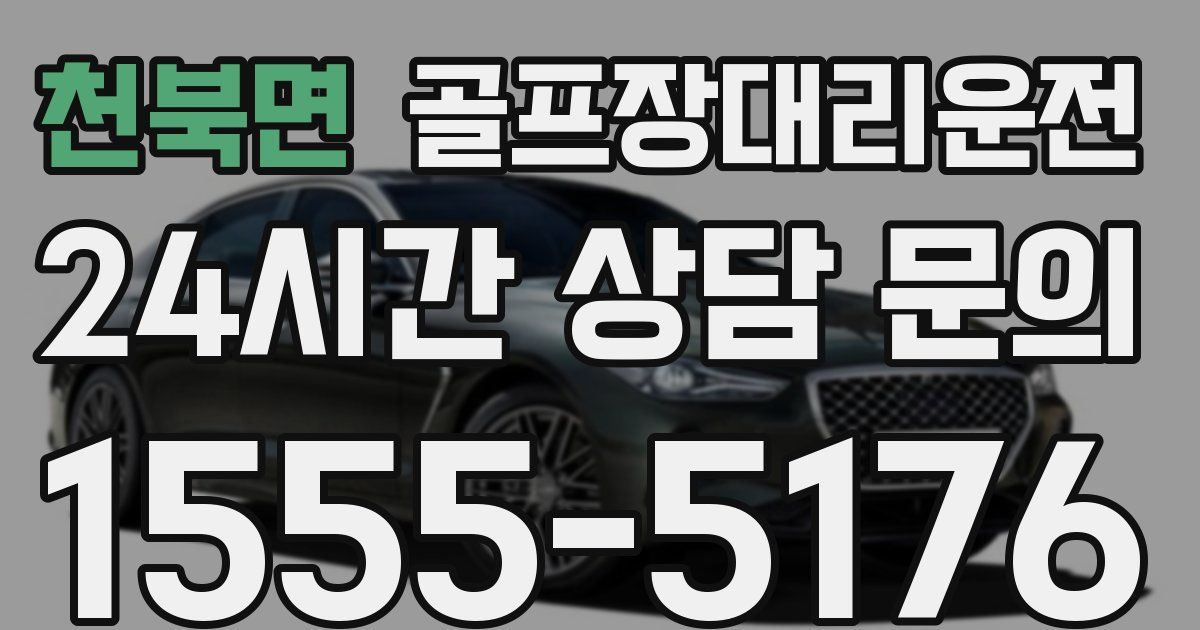 골프장대리운전 서비스