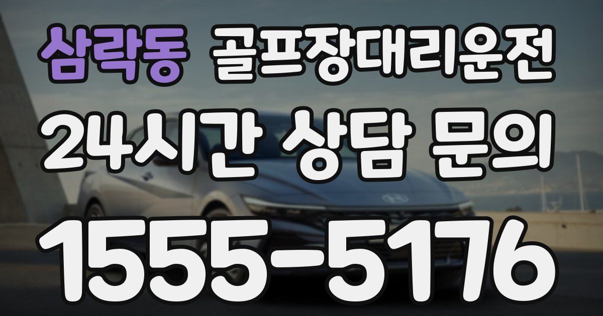 골프장대리운전 서비스