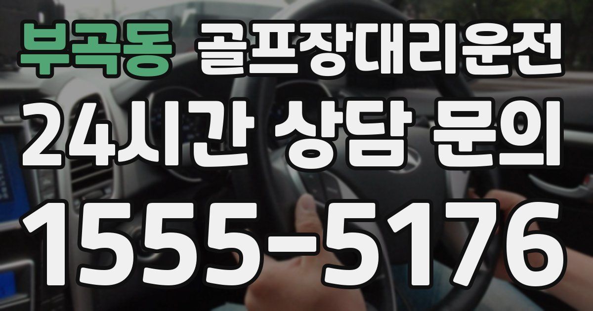 골프장대리운전 서비스
