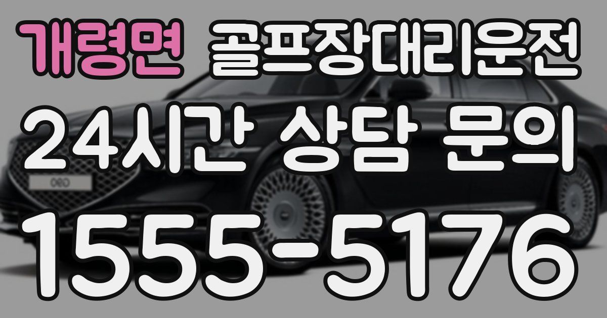 골프장대리운전 서비스