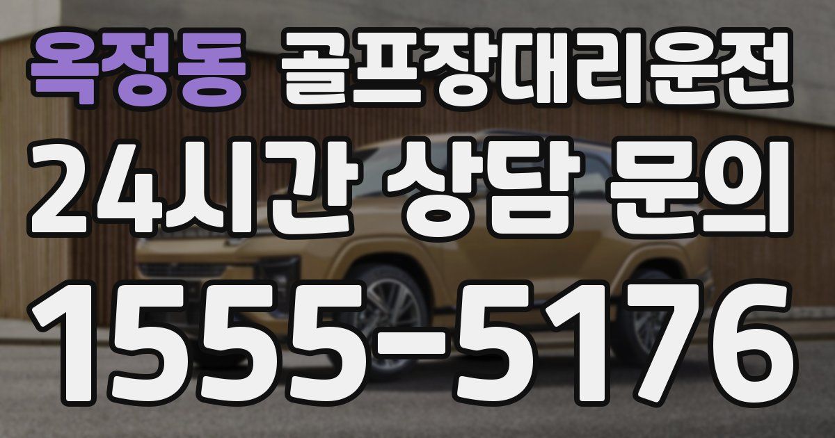 골프장대리운전 서비스