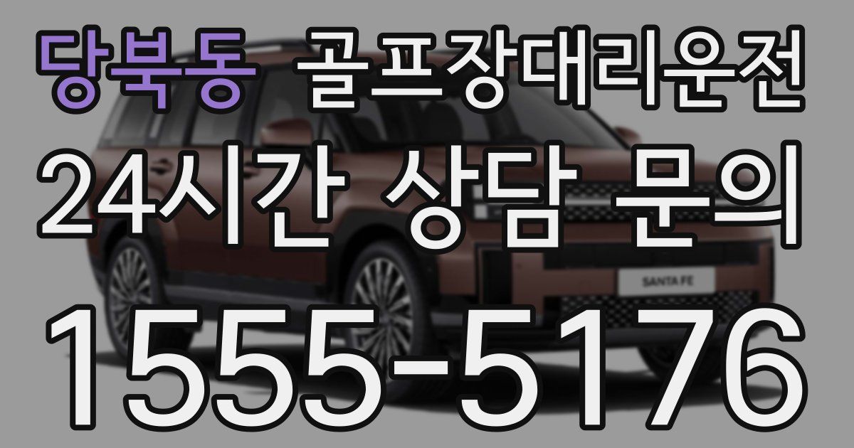 골프장대리운전 서비스