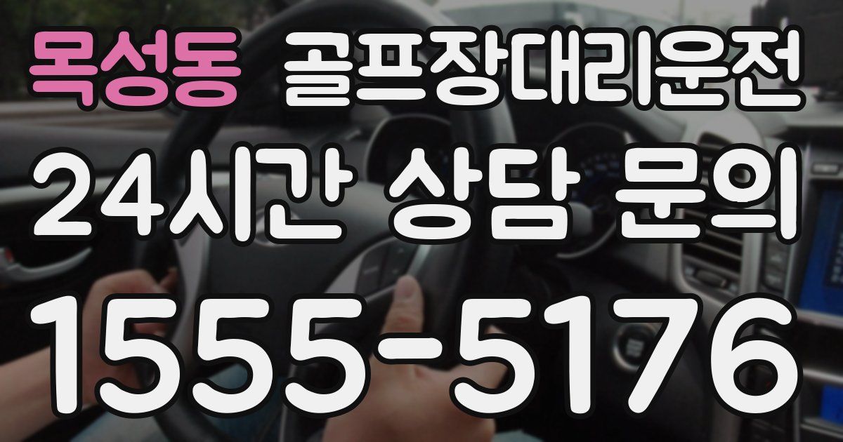 골프장대리운전 서비스