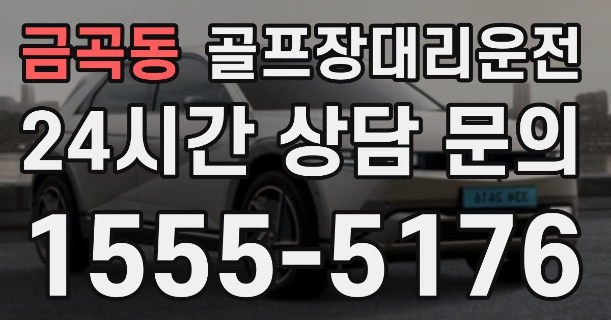 골프장대리운전 서비스