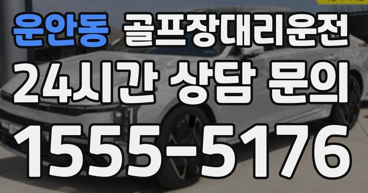 골프장대리운전 서비스