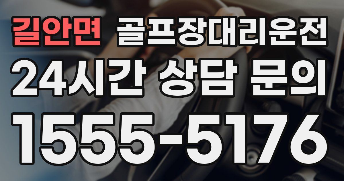 골프장대리운전 서비스