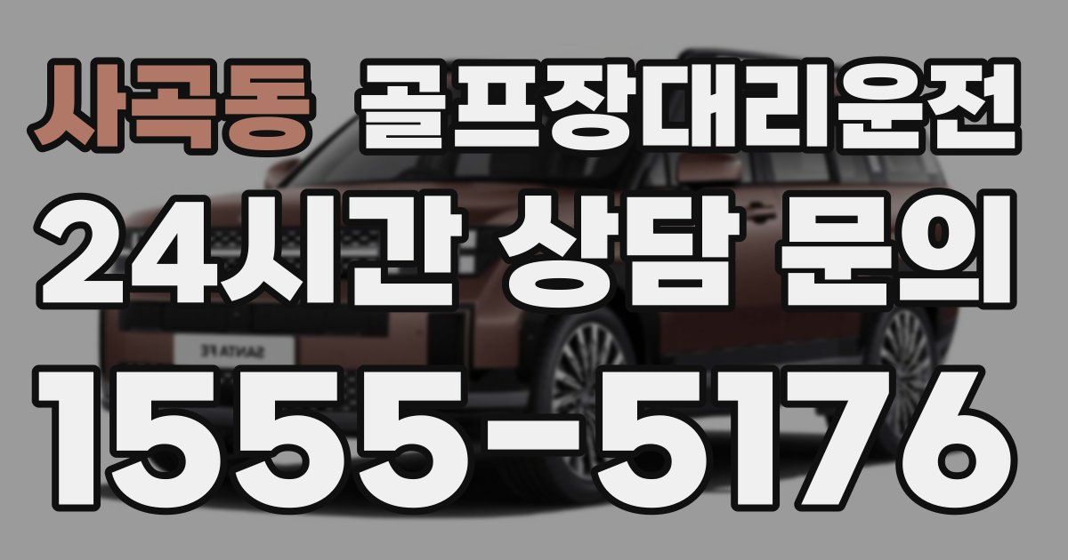 골프장대리운전 서비스