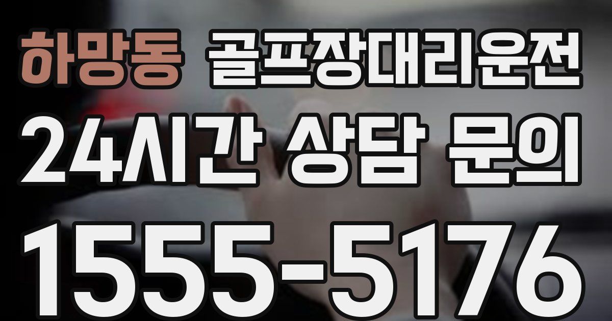 골프장대리운전 서비스