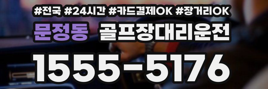 문정동 골프장대리운전
