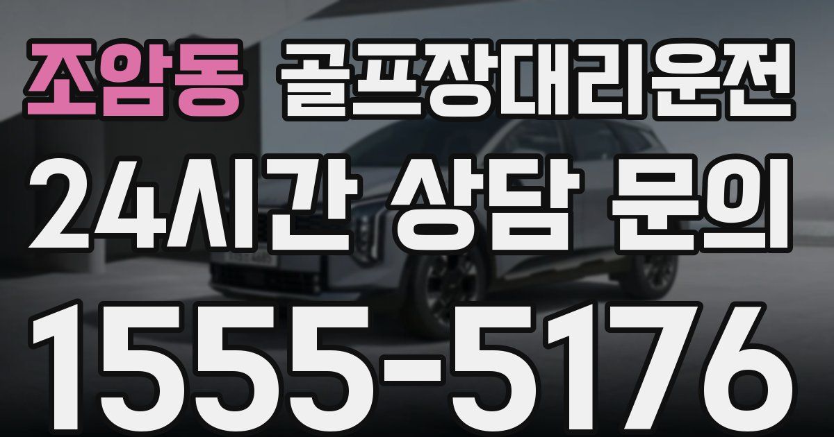 골프장대리운전 서비스