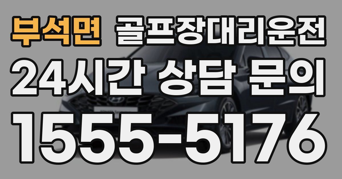 골프장대리운전 서비스