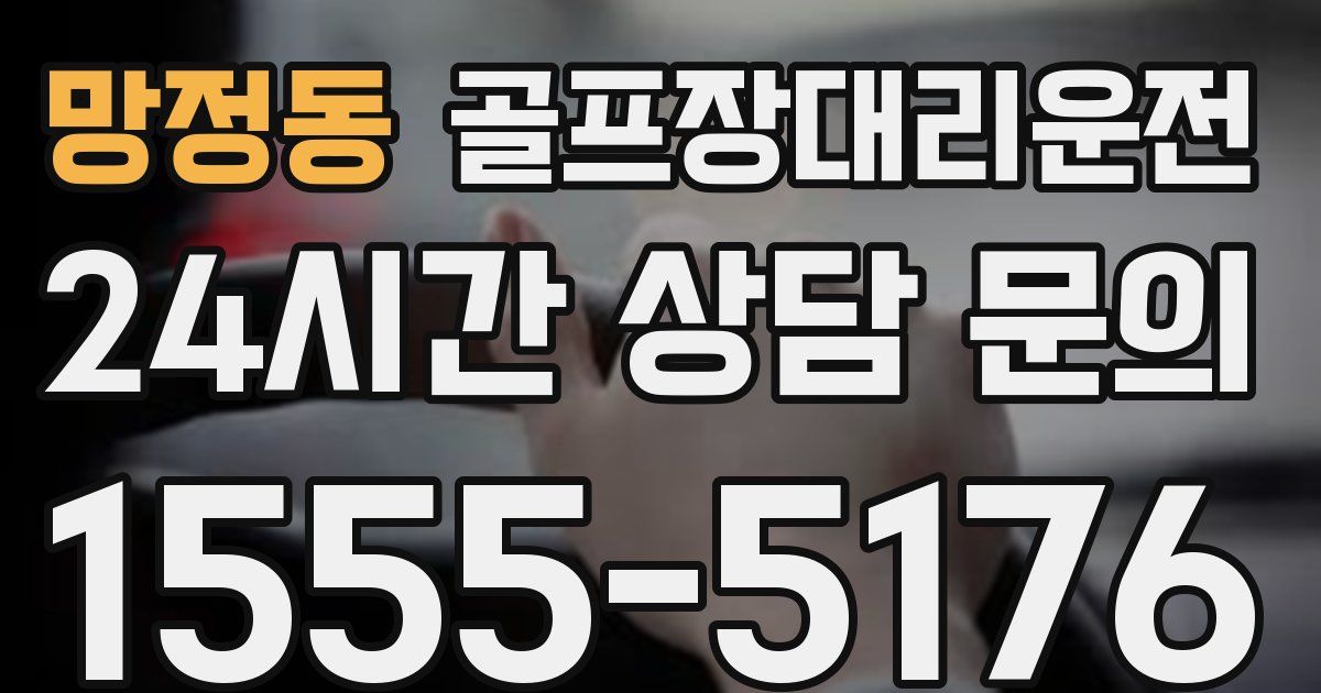 골프장대리운전 서비스