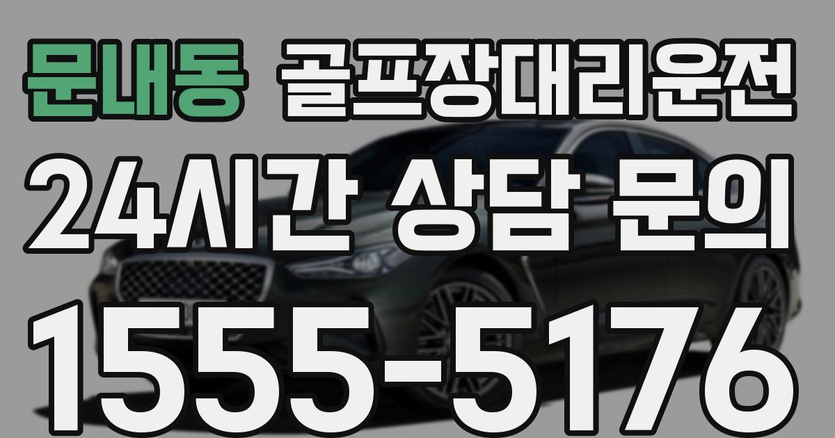 골프장대리운전 서비스