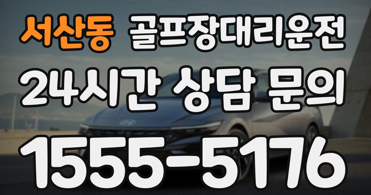 골프장대리운전 서비스