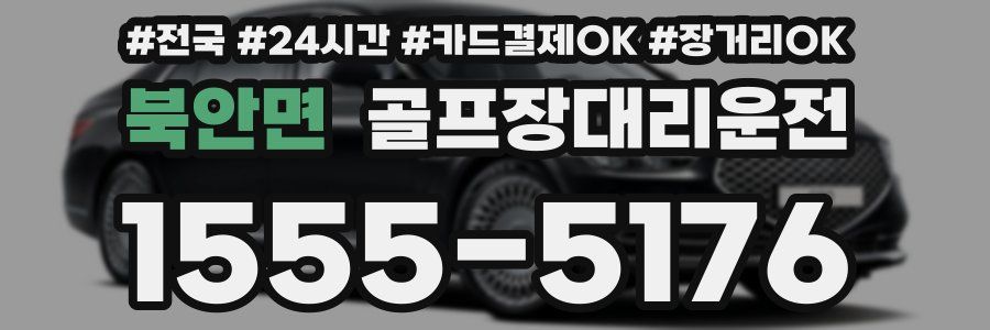 북안면 골프장대리운전