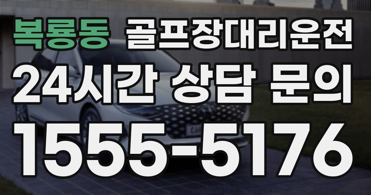 골프장대리운전 서비스