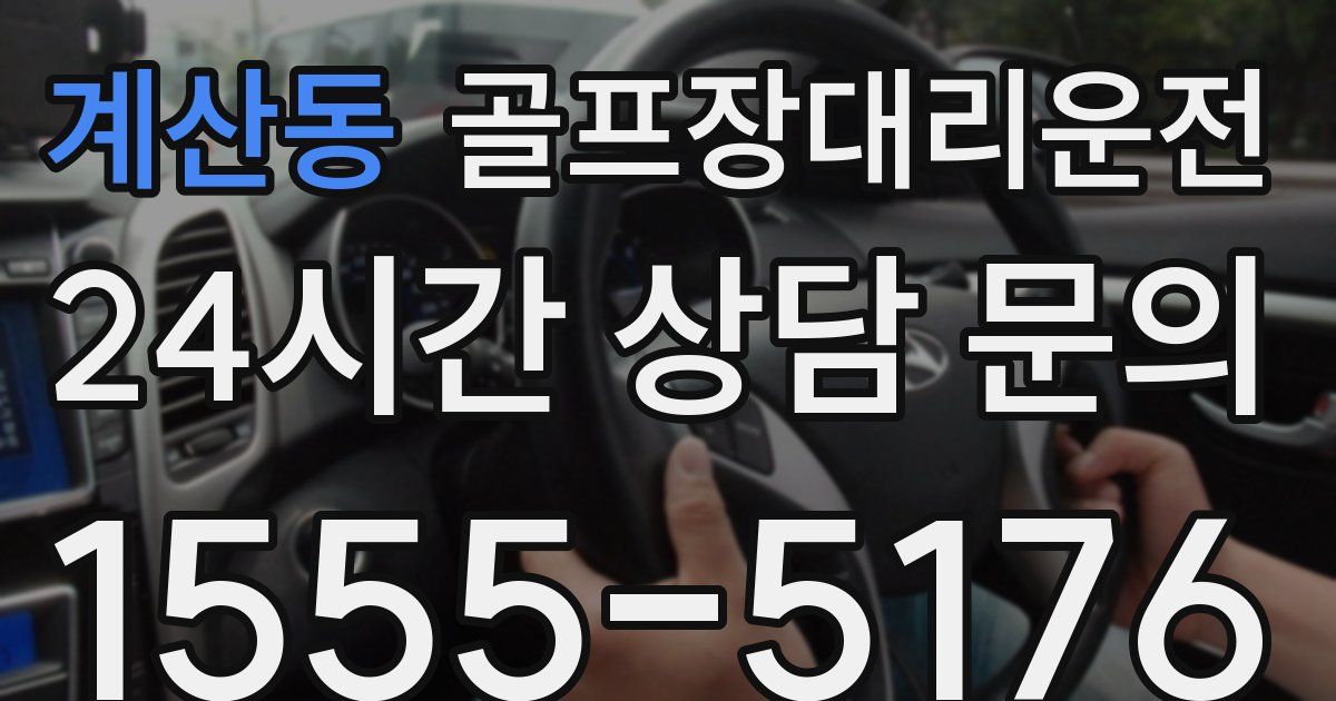 골프장대리운전 서비스