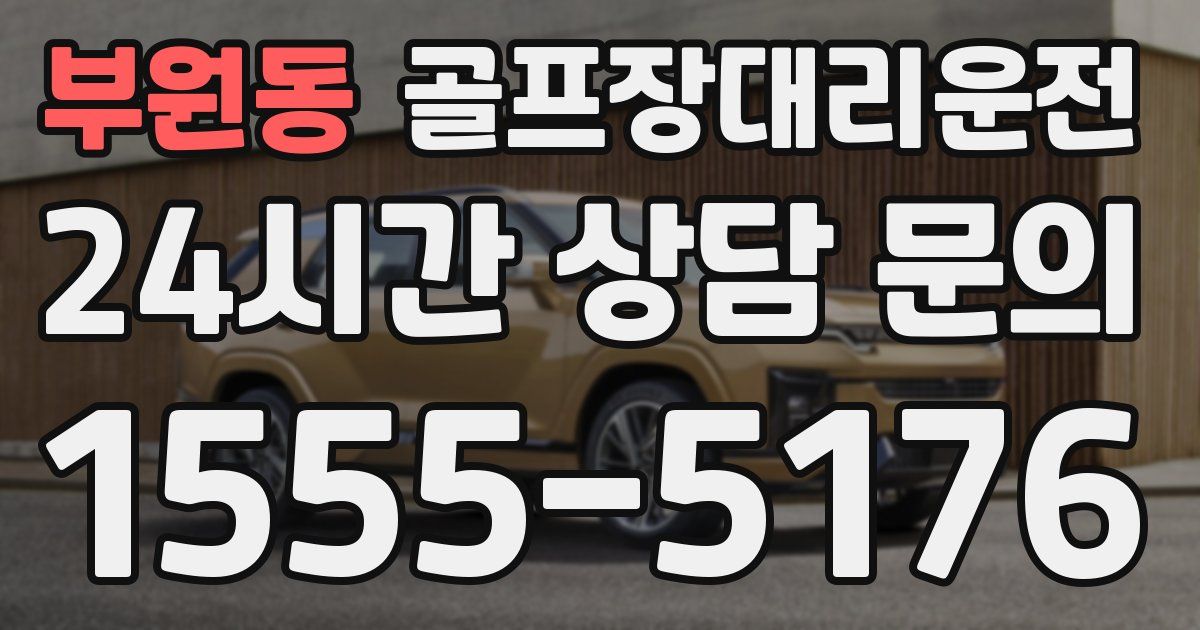 골프장대리운전 서비스