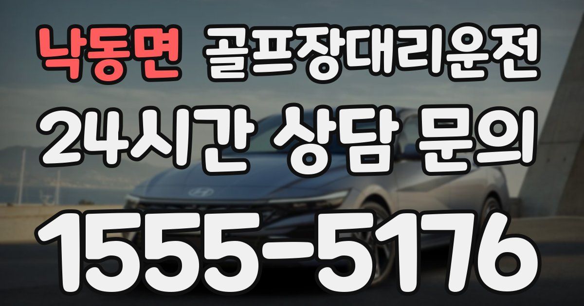 골프장대리운전 서비스