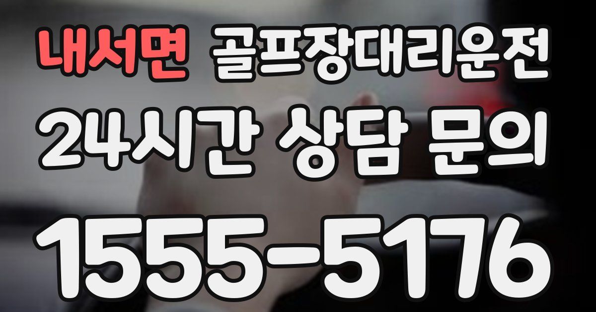 골프장대리운전 서비스