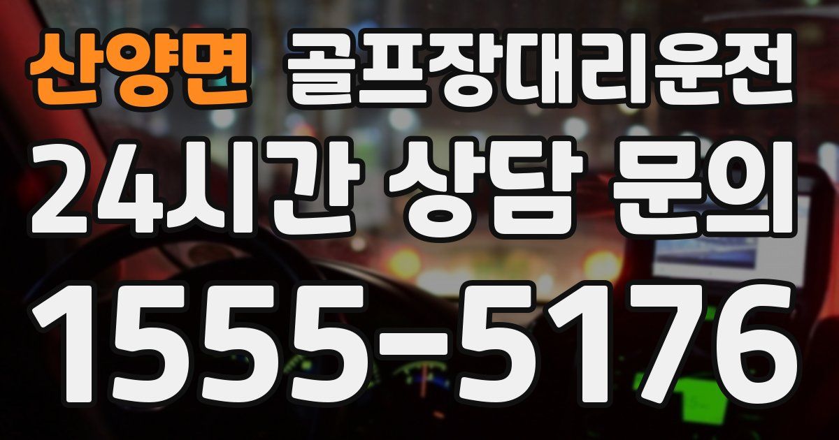 골프장대리운전 서비스