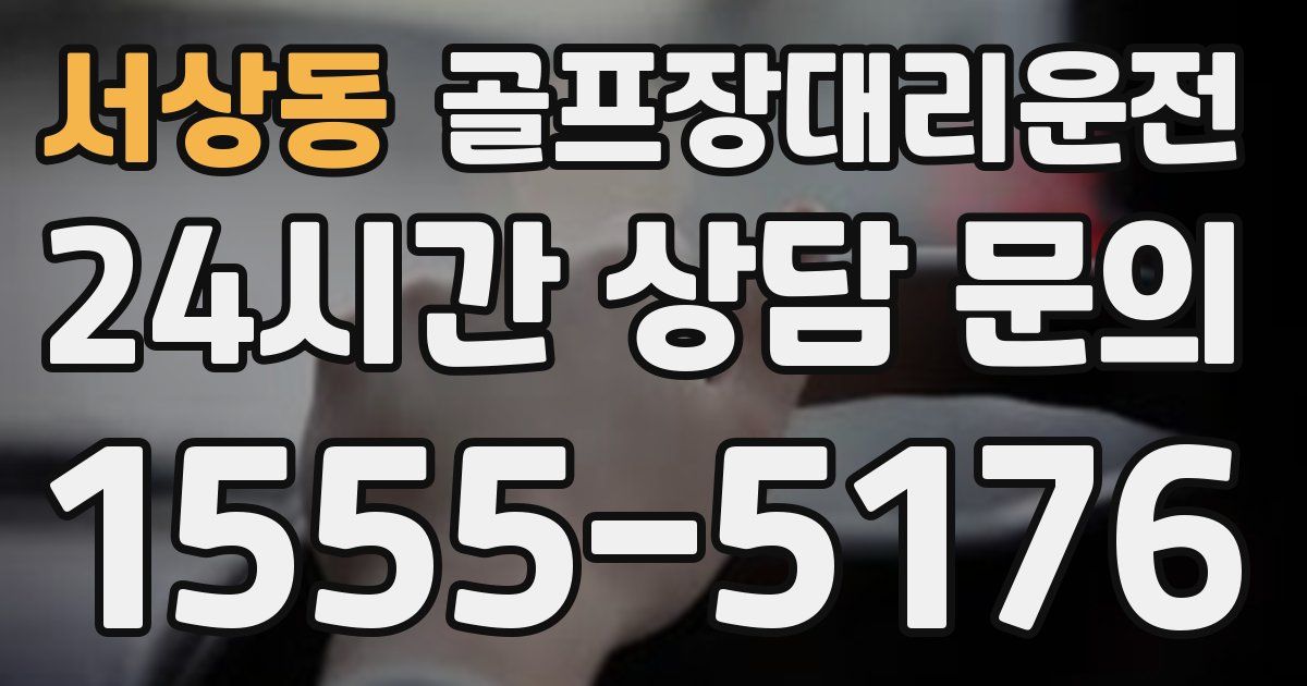 골프장대리운전 서비스