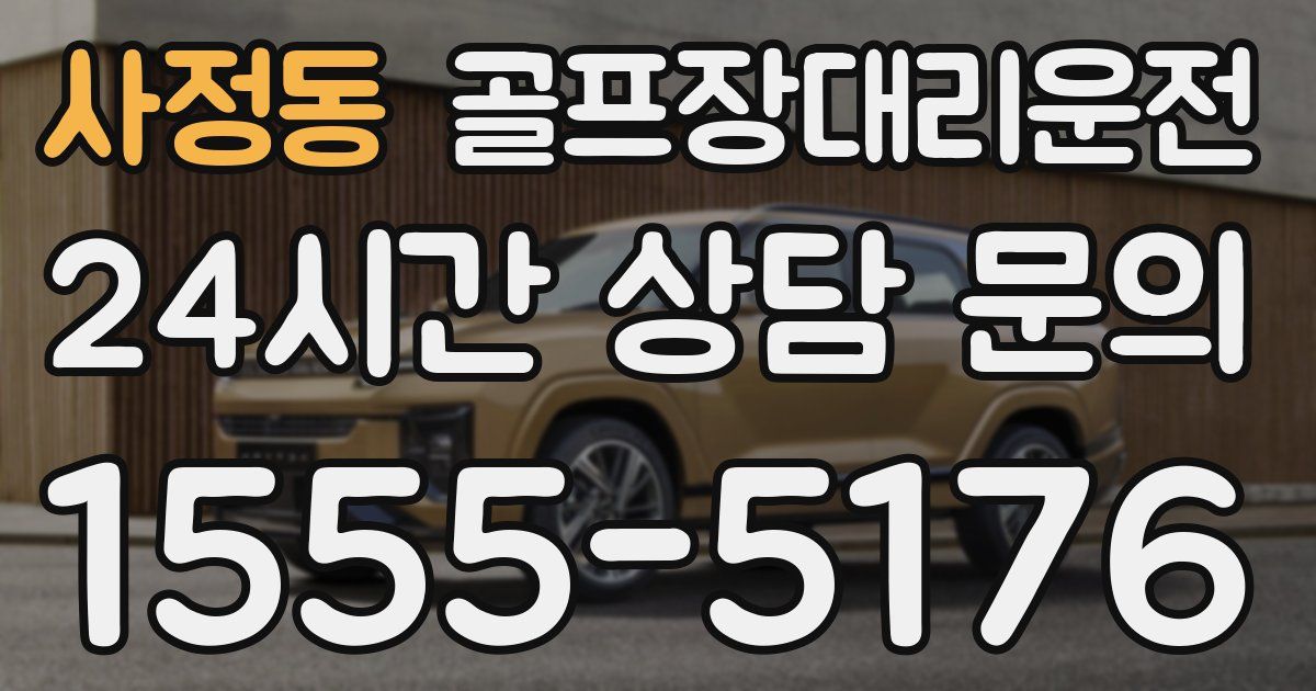 골프장대리운전 서비스