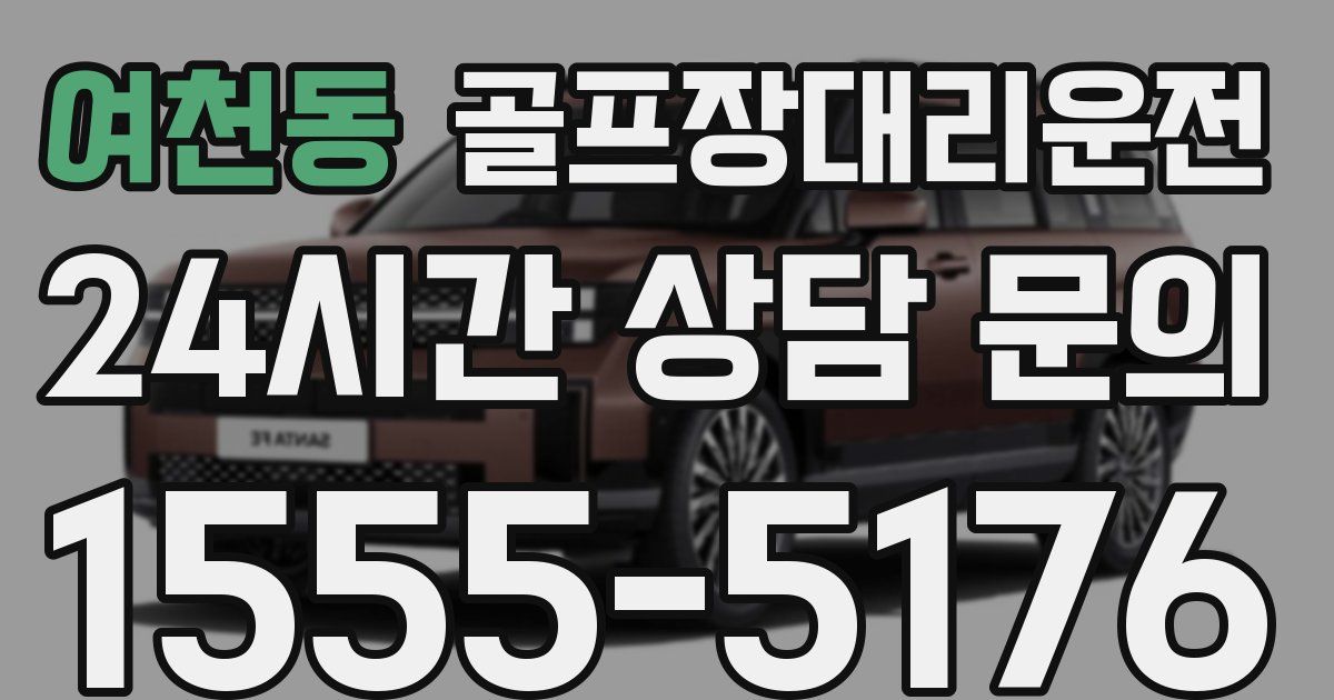 골프장대리운전 서비스