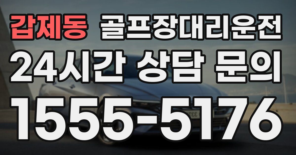 골프장대리운전 서비스