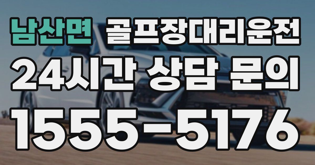 골프장대리운전 서비스