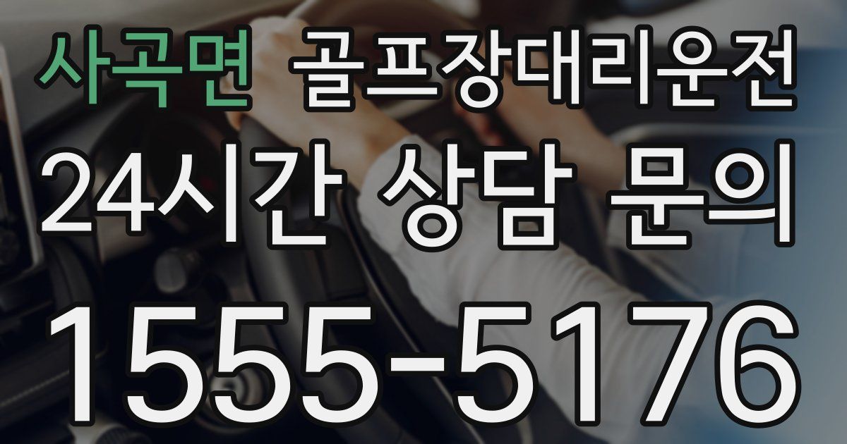 골프장대리운전 서비스