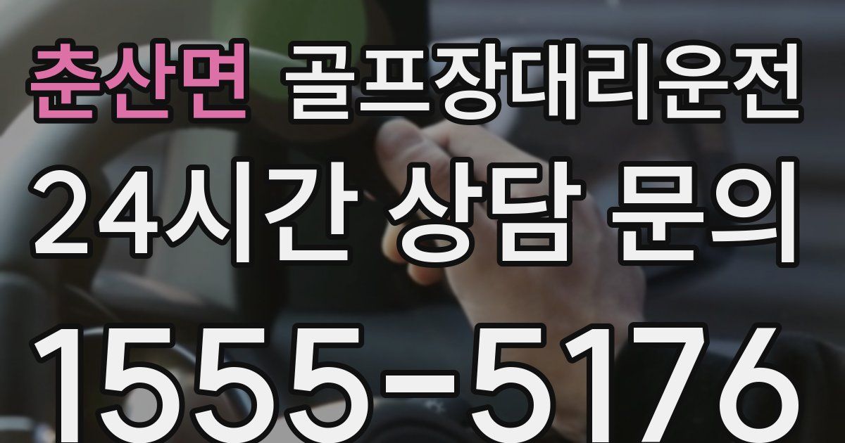 골프장대리운전 서비스