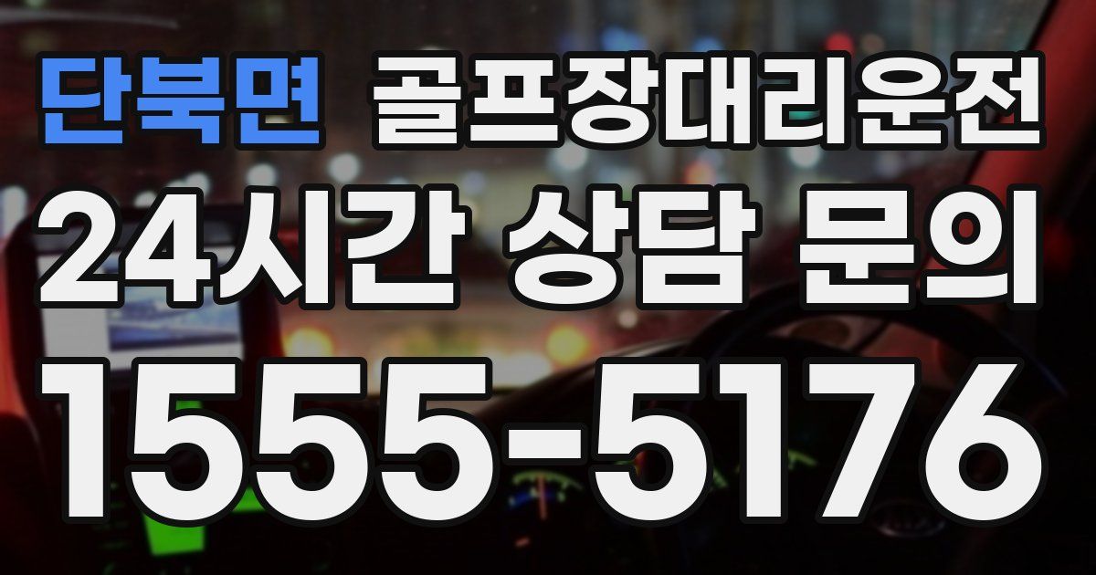 골프장대리운전 서비스