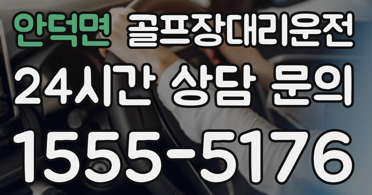 골프장대리운전 서비스