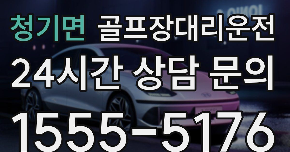 골프장대리운전 서비스