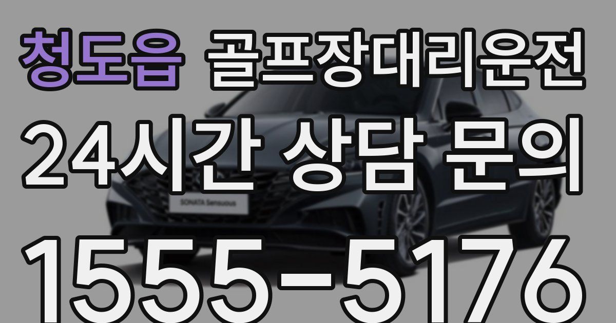 골프장대리운전 서비스