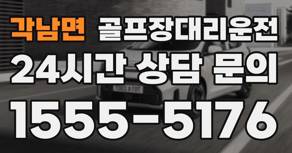 골프장대리운전 서비스