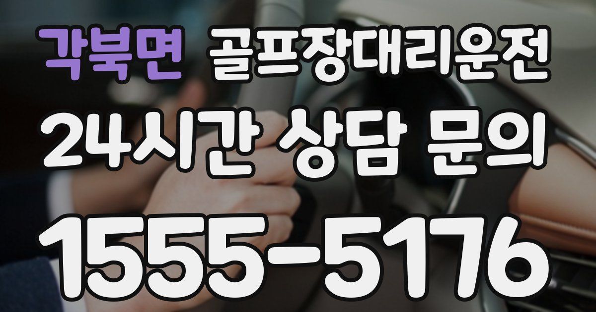 골프장대리운전 서비스