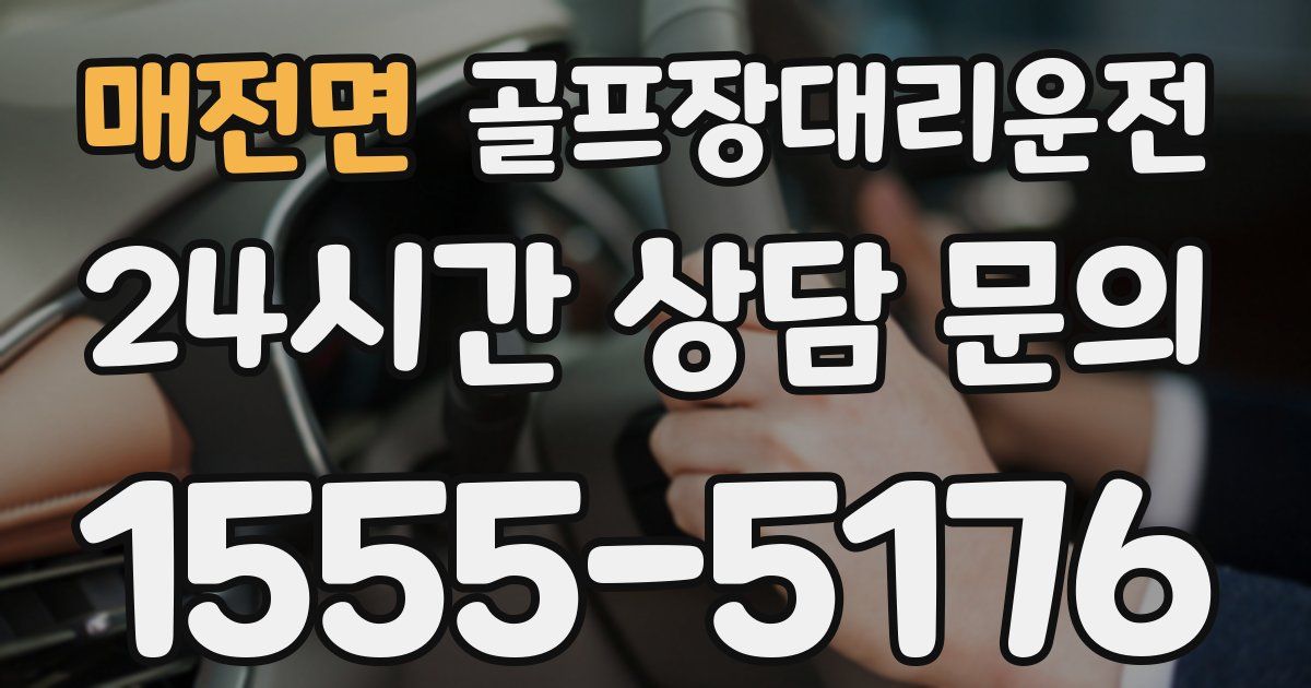 골프장대리운전 서비스