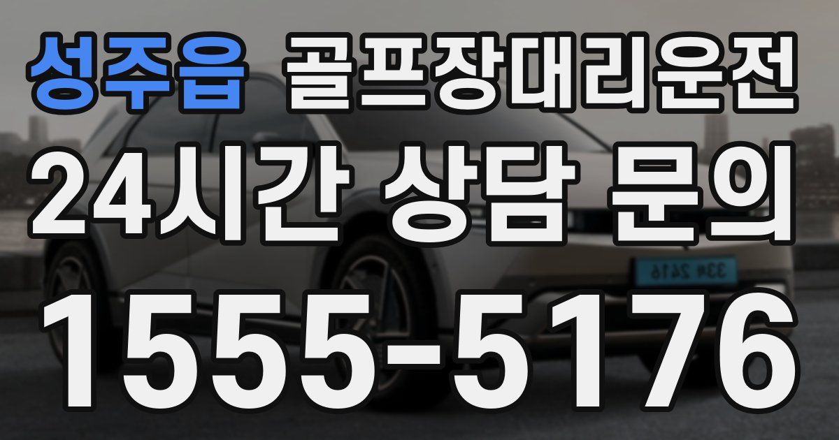 골프장대리운전 서비스