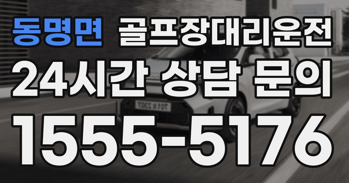골프장대리운전 서비스