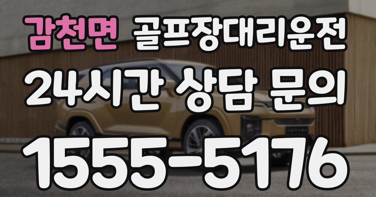 골프장대리운전 서비스